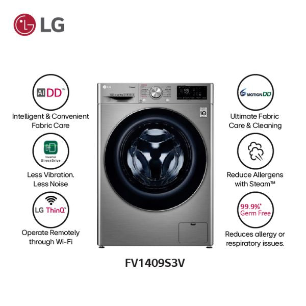 LG 9Kg Front Load Washing Machine - FV1409S3V