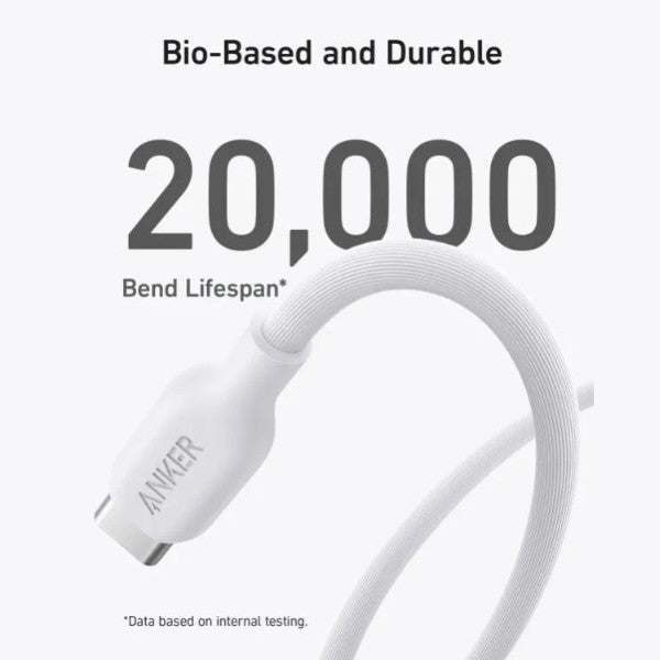 (A80E2021) Anker 543 USB-C to USB-C Cable (Bio-Based 6ft)