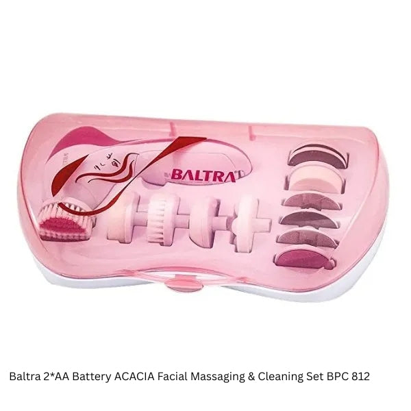 Baltra 2*AA Battery ACACIA Facial Massaging & Cleaning Set BPC 812