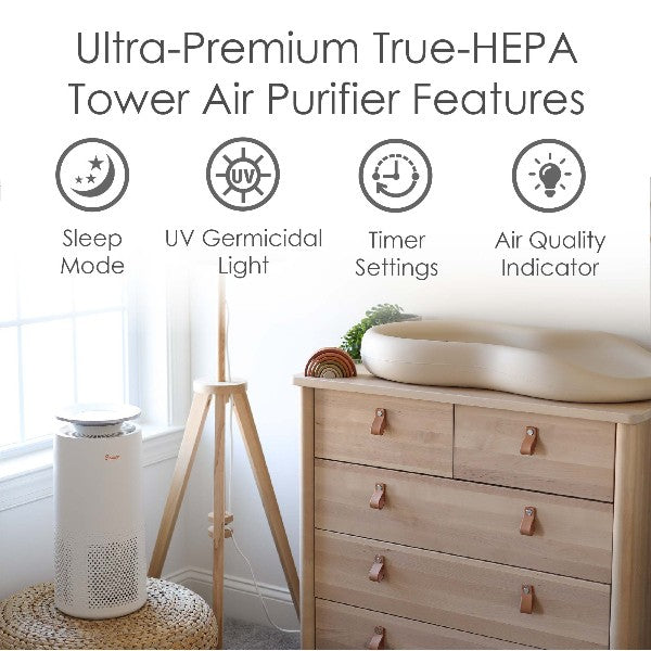 Crane True HEPA and UV Air Purifier EE-5069