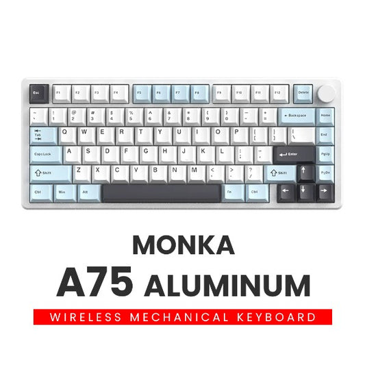 Monka A75 Aluminum Wireless Mechanical Keyboard