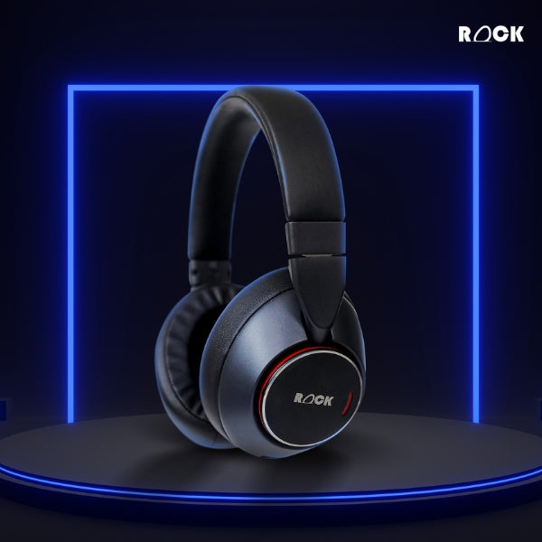 Rock Active Noise Cancelling Vibe Wireless Headphone With Mic