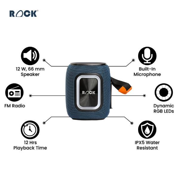 Rock Thunder 12W Bluetooth Speaker