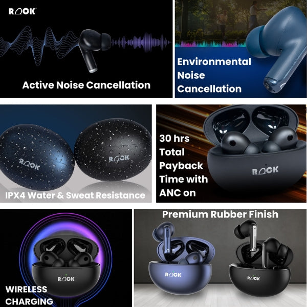 Rock Wave TWS in-Ear Earbuds with ANC