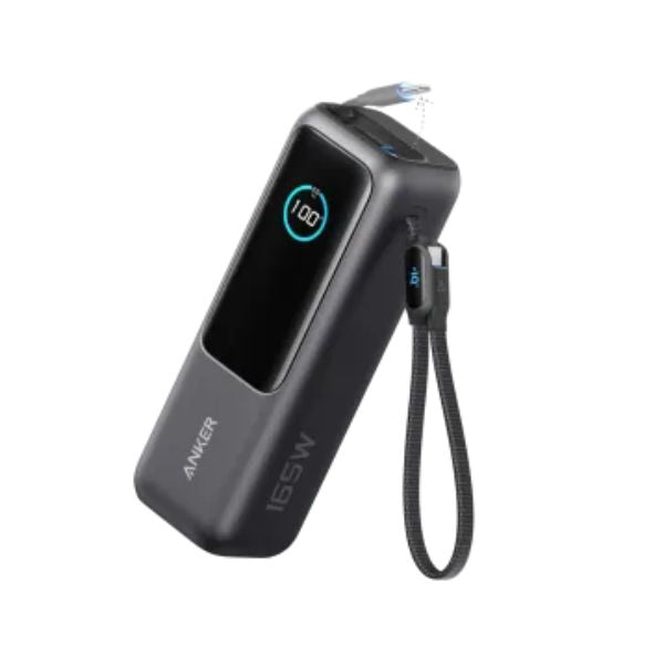 Anker Laptop Power Bank (25K, 165W, Built-In and Retractable Cables)