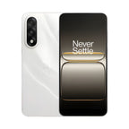 Smartphone with 'Never Settle' slogan on a white background